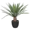 Image de Atmosphera Créateur d'intérieur - Palmier Artificiel en Pot "Rivi" 52cm Noir & Vert