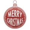 Image de Atmosphera Créateur d'intérieur - Boule de Noël "Merry Christmas" 40cm Rouge