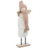Image de Atmosphera Créateur d'intérieur - Statuette Déco Ange de Noël "Étoile" 31cm Blanc