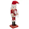 Image de Atmosphera Créateur d'intérieur - Personnage Déco Casse Noisette "Père Noël" 25cm Rouge