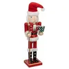 Image de Atmosphera Créateur d'intérieur - Personnage Déco Casse Noisette Père Noël 38cm Rouge
