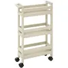 Image de 5Five, Desserte, Trolley 3 niveaux Couleur lin, Beige Lin