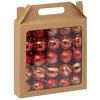 Image de Atmosphera Créateur d'intérieur - Lot de 25 Boules de Noël "Maison des Couleurs" 6cm Rouge & Or