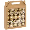 Image de Atmosphera, Décorations de sapin de Noël, Zestaw z otych bombek, ró ne wzory, Ø 6 cm (25x)
