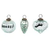 Image de Atmosphera Créateur d'intérieur - Lot de 3 Boules de Noël "Formes" 8cm Vert
