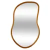 Image de Atmosphera - Miroir organique en bois LIVIA - 75 x 45 cm - Beige - Livia