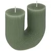 Image de Atmosphera Créateur d'intérieur - Bougie Design "Demi" 400g Vert Céladon