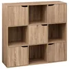 Image de Etagère bois 9 cases 5 portes Mix coloris naturel 5five