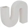 Image de Atmosphera Créateur d'intérieur - Soliflore en Céramique "Olme" 24cm Blanc