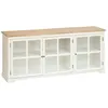 Image de Atmosphera Créateur d'intérieur - Buffet 3 Portes en Bois "Olbia" 180cm Blanc