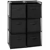 Image de FIVE Simply Smart - Étagère & 6 Boîtes de Rangement "Module" 98cm Noir