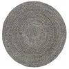 Image de Atmosphera Créateur d'intérieur - Tapis Déco Tressé "Café" 120cm Noir