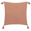 Image de Atmosphera Créateur d'intérieur - Coussin Déco à Pompons "Millo" 40x40cm Rose