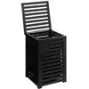 Image de Panier à linge 65L bois noir 5five