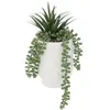 Image de Atmosphera Créateur d'intérieur - Plante Artificielle en Pot "Visage" 25cm Blanc