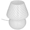 Image de Lampe champignon Cara 18 cm verre blanc Atmosphera