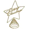 Image de Atmosphera Créateur d'intérieur - Cimier de Sapin Pailleté "Merry Christmas" 22cm Or