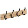 Image de FIVE Simply Smart - Patère Murale en Bois "4 Crochets" 42cm Naturel