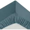 Image de Atmosphera Créateur d'intérieur - Drap Housse "Intérieur" 140x190cm Bleu Orage