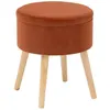 Image de Atmosphera Créateur d'intérieur - Tabouret Coffre Scandinave "Tess" 44cm Ambre