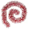 Image de Atmosphera Créateur d'intérieur - Guirlande de Noël Boa "Embossée" 200cm Rouge & Blanc