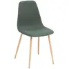 Image de Atmosphera, Chaises, DINING CHAIR ROKA GREEN 45X51X87