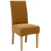 Image de Atmosphera Créateur d'intérieur - Housse de Chaise Chenille "Jana" 61cm Ocre
