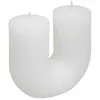 Image de Atmosphera Créateur d'intérieur - Bougie Design "Demi" 400g Blanc