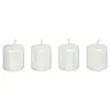 Image de Atmosphera Créateur d'intérieur - Lot de 4 Bougies Déco "Satin" 4cm Blanc