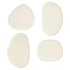 Image de Atmosphera Créateur d'intérieur - Lot de 4 Patères Organiques "Karen" 10cm Ivoire