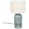 Image de Atmosphera Créateur d'intérieur - Lampe à Poser en Verre "Mati" 42cm Bleu