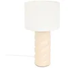 Image de Lampe cylindre Noly 44 cm céramique beige Atmosphera