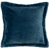 Image de Atmosphera Créateur d'intérieur - Coussin Déco Flanelle "Cuddly" 53x53cm Bleu Égéen