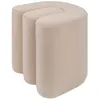 Image de Atmosphera Créateur d'intérieur - Pouf Design en Velours "Bolan" 40cm Beige