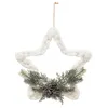 Image de Atmosphera Créateur d'intérieur - Sujet de Noël Étoile Tressée "Givrée" 30cm Blanc