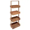 Image de FIVE Simply Smart - Desserte Salle de Bain 4 Niveaux "Trolley" 88cm Naturel