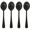 Image de Secret de Gourmet - Lot de 4 Cuillères à Café en Inox "Shadow" 13cm Noir