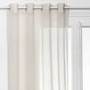 Image de Atmosphera Créateur d'intérieur - Rideau Voilage Floqué "Fred" 140x240cm Beige