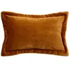 Image de Atmosphera Créateur d'intérieur - Coussin Déco Flanelle "Cuddly" 38x58cm Jaune Cumin