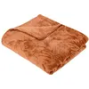 Image de Atmosphera Créateur d'intérieur - Plaid Déco Flanelle "Ryo" 125x150cm Terracotta