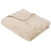 Image de Atmosphera Créateur d'intérieur - Plaid Déco Flanelle "Ryo" 125x150cm Beige Lin