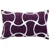 Image de Atmosphera Créateur d'intérieur - Housse de Coussin Chenille "Jeni" 30x50cm Violet