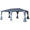 Image de Pergola Belize en aluminium et polycarbonate 6 x 3,6 m - Hespéride