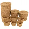 Image de Atmosphera Créateur d'intérieur - Lot de 9 Paniers en Jonc "Little Cottage" 48cm Naturel