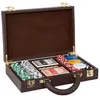 Image de Atmosphera Créateur d'intérieur - Mallette de Poker "Jule" 30cm Marron