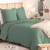 Image de Atmosphera Créateur d'intérieur - Parure de Lit 3 Pièces "Percale" 240x220cm Tilleul