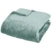 Image de Atmosphera Créateur d'intérieur - Plaid en Flanelle "Cuddly" 130x180cm Bleu Givré