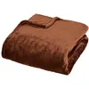 Image de Atmosphera Créateur d'intérieur - Plaid en Flanelle "Cuddly" 130x180cm Marron