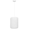 Image de Atmosphera Créateur d'intérieur - Lampe Suspension en Coton "Tobie" 25cm Blanc