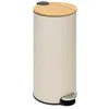 Image de FIVE Simply Smart - Poubelle en Métal & Bambou "Natureo" 30L Beige Lin